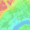 Mappa topografica Sainte-Anne-de-la-Pérade, altitudine, rilievo