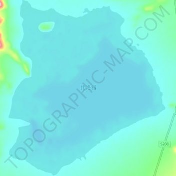 Mappa topografica 比洛错, altitudine, rilievo