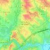 Mappa topografica Saint-Jean-de-Védas, altitudine, rilievo