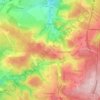 Mappa topografica Harzé, altitudine, rilievo