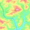 Mappa topografica Alimena, altitudine, rilievo