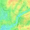 Mappa topografica Fuhlsbüttel, altitudine, rilievo