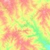 Mappa topografica Karnes County, altitudine, rilievo