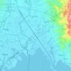 Mappa topografica Manggahan Floodway, altitudine, rilievo