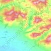 Mappa topografica Bilboa, altitudine, rilievo