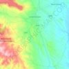 Mappa topografica Lunamatrona, altitudine, rilievo