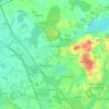 Mappa topografica Emkendorf, altitudine, rilievo