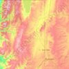 Mappa topografica Rich County, altitudine, rilievo