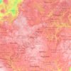 Mappa topografica Центральный федеральный округ, altitudine, rilievo