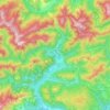 Mappa topografica Tramonti di Sopra, altitudine, rilievo