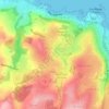 Mappa topografica Park Grove, altitudine, rilievo
