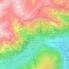 Mappa topografica Parcines, altitudine, rilievo