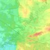 Mappa topografica Glöwen, altitudine, rilievo