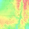 Mappa topografica Stevens County, altitudine, rilievo