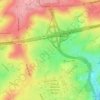 Mappa topografica Chaineux, altitudine, rilievo