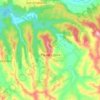 Mappa topografica Parodi Ligure, altitudine, rilievo