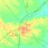 Mappa topografica Commerce, altitudine, rilievo