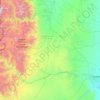 Mappa topografica Distrito Pareditas, altitudine, rilievo