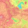 Mappa topografica Großräschen, altitudine, rilievo