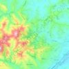 Mappa topografica Cartoceto, altitudine, rilievo
