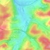 Mappa topografica Wilferdingen, altitudine, rilievo