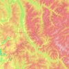 Mappa topografica Барзас, altitudine, rilievo