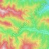 Mappa topografica Brossasco, altitudine, rilievo