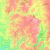 Mappa topografica Hoosier National Forest, altitudine, rilievo