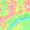 Mappa topografica Pastos Bons, altitudine, rilievo
