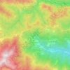 Mappa topografica Mendatica, altitudine, rilievo