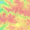 Mappa topografica Urubamba, altitudine, rilievo