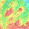 Mappa topografica Esborn, altitudine, rilievo