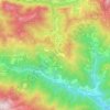 Mappa topografica Pornassio, altitudine, rilievo