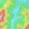 Mappa topografica Priola, altitudine, rilievo
