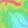 Mappa topografica Cantalupa, altitudine, rilievo