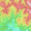 Mappa topografica Sillano Giuncugnano, altitudine, rilievo