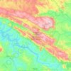 Mappa topografica Parque Nacional da Serra da Canastra, altitudine, rilievo