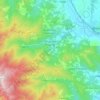 Mappa topografica Ortignano Raggiolo, altitudine, rilievo
