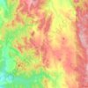 Mappa topografica Jerangle, altitudine, rilievo