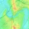 Mappa topografica Chester Castle, altitudine, rilievo