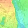 Mappa topografica Groppello d'Adda, altitudine, rilievo