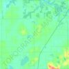 Mappa topografica Bangor Township, altitudine, rilievo