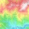 Mappa topografica Campitello, altitudine, rilievo
