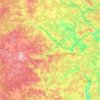 Mappa topografica Можайский городской округ, altitudine, rilievo