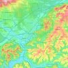 Mappa topografica 66424, altitudine, rilievo