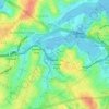 Mappa topografica Jubilee Park, altitudine, rilievo