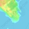 Mappa topografica Hartlen Point, altitudine, rilievo