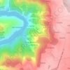 Mappa topografica A Cova, altitudine, rilievo