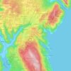 Mappa topografica Albona, altitudine, rilievo