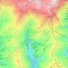 Mappa topografica Gressoney-La-Trinité, altitudine, rilievo